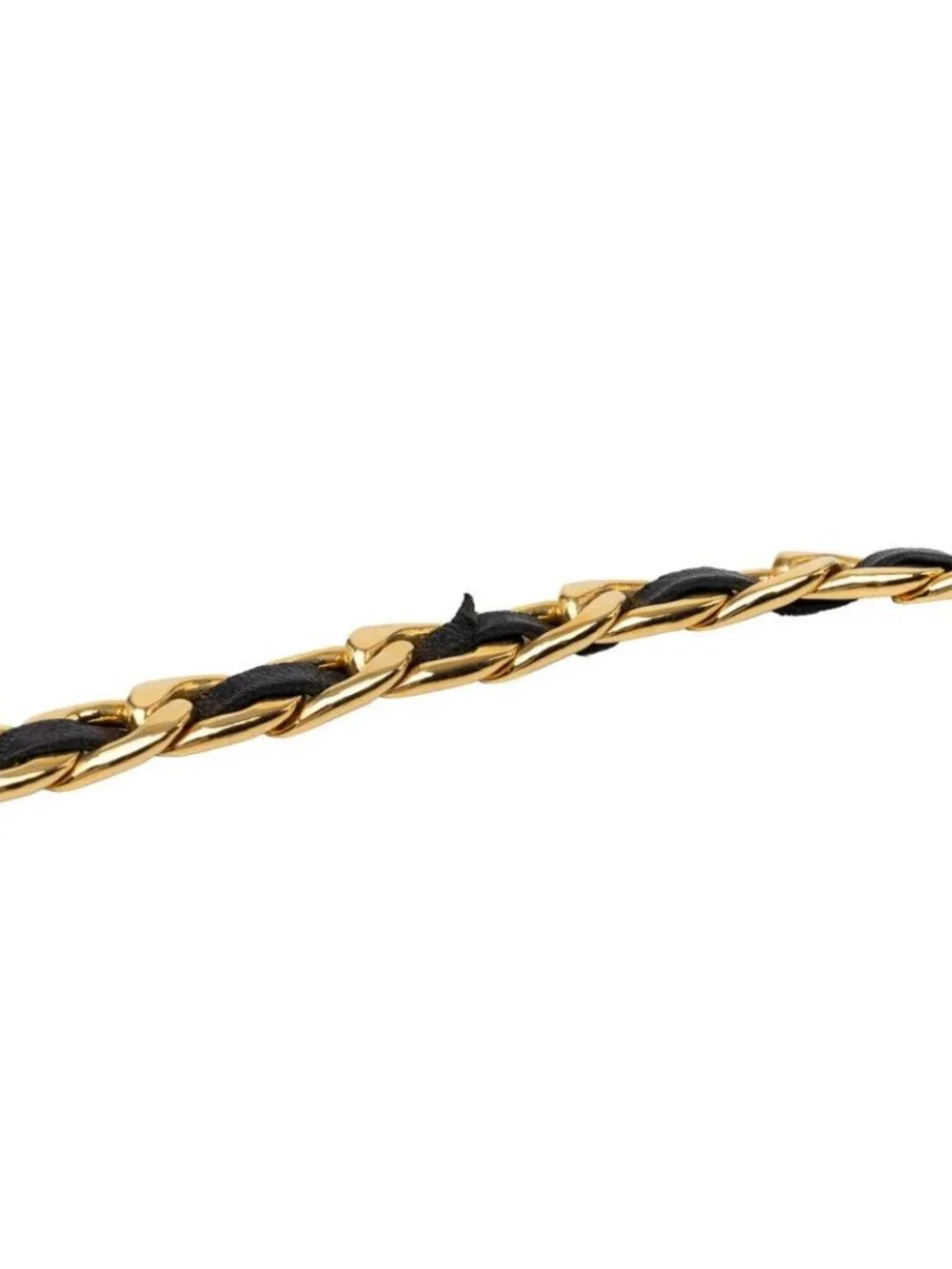 Chanel CC Logo 31 Rue Cambon Triple Strand Chain Belt Gold Plated Leather